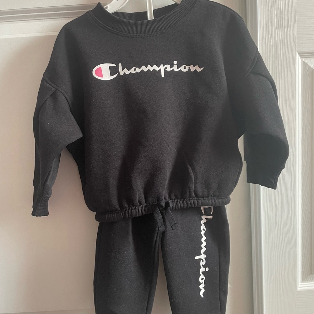 Champion Kids Black Sweatpants & Joggers Set